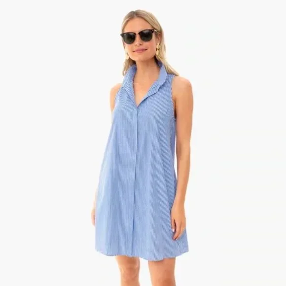 Tuckernuck | Dresses | Tuckernuck Sleeveless Charlie Blue White Stripe Dress  | Poshmark